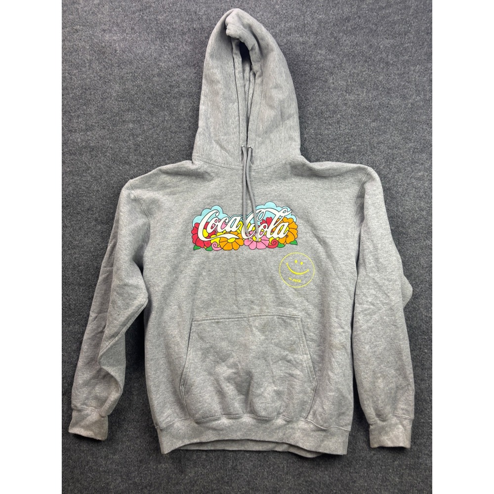 Coca-Cola Hoodie Mens L Gray 1971 Unity‎ Collection Perfect Harmony Graphic